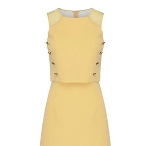 Alice & olivia yellow dress size 12 usa